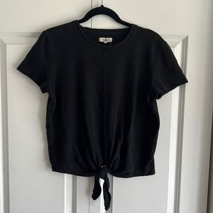 Madewell Black Tie Shirt